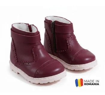 BOTINE BCC2 VIȘINIU din piele naturală, îmblănite