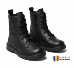 GHETE 616 NEGRU STEA NEAGRA din piele naturală, îmblănite