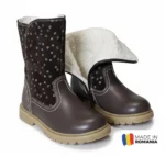 CIZME HOKIDE MARO din piele naturală, îmblănite