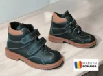 GHETE 732 VERDE - MARO din piele naturală, îmblănite