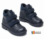 GHETE 732 BLEUMARIN din piele naturală, îmblănite