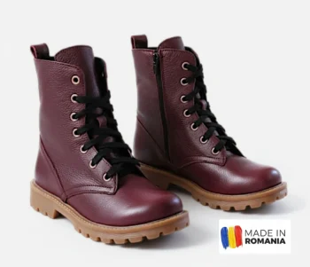 GHETE 616 VIȘINIU din piele naturală, căptușite termo