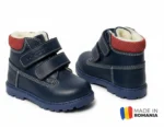 GHETE HOKIDE BLUE din piele naturală, îmblănite