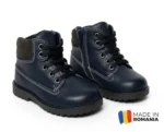 GHETE HUSI BLEUMARIN din piele naturală, îmblănite