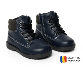 GHETE HUSI BLEUMARIN din piele naturală, îmblănite