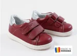 PANTOFI HOKIDE 409 rosu , din PIELE NATURALA