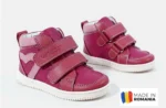 GHETE HOKIDE roz-fucsia , din PIELE NATURALA