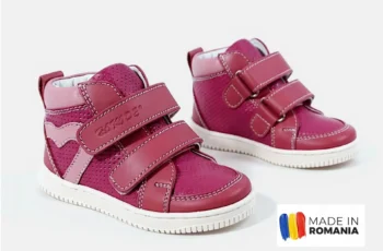 GHETE HOKIDE roz-fucsia , din PIELE NATURALA
