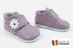 PANTOFI IVIA G922 lila , din PIELE NATURALA