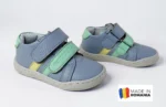 PANTOFI HOKIDE, blue , din PIELE NATURALA