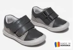 PANTOFI SPORT HOKIDE , gri , din PIELE NATURALA