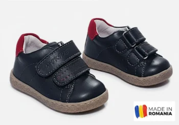 PANTOFI CASUAL HOKIDE , bleumarin, din PIELE NATURALA