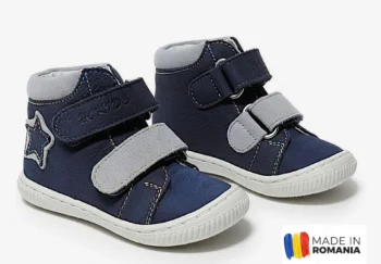 GHETE HOKIDE WATERPROOF , bleumarin , din PIELE NATURALA