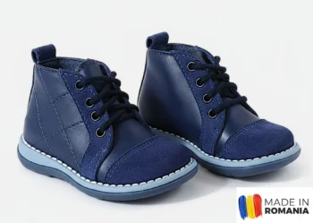 GHETE 1325 ORTOPEDICE CU SUPINATIE , bleumarin, din PIELE NATURALA