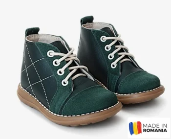 GHETE 1325 ORTOPEDICE CU SUPINATIE , verde , din PIELE NATURALA