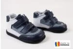 PANTOFI IVIA AD0209 , bleumarin negru , din PIELE NATURALA