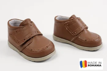 PANTOFI IVIA G922 , maro , din PIELE NATURALA