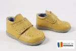 PANTOFI IVIA G922 , galben , din PIELE NATURALA