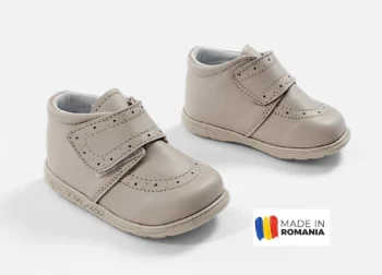 PANTOFI IVIA G922 , taupe , din PIELE NATURALA