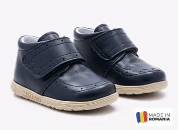 PANTOFI IVIA G922 , bleumarin , din PIELE NATURALA