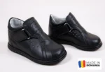 PANTOFI IVIA L40 , negru , din PIELE NATURALA
