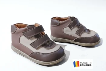 PANTOFI IVIA AD0209, maro bej, din PIELE NATURALA