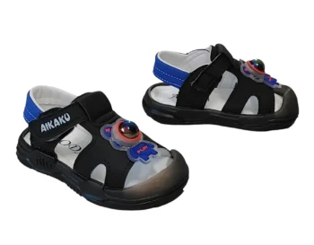 SANDALE baieti , negru - boy , FOARTE FLEXIBILE