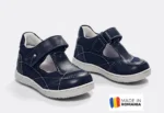 PANTOFI DECUPATI HOKIDE 208 , bleumarin , din PIELE NATURALA
