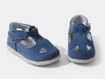 SANDALE IVIA MTR , bleumarin , din PIELE NATURALA