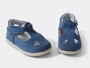 SANDALE IVIA MTR , bleumarin , din PIELE NATURALA