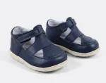 PANTOFI DECUPATI IVIA PGM , bleumarin , din PIELE NATURALA