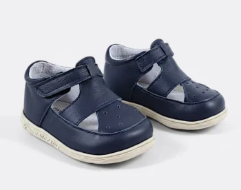 PANTOFI DECUPATI IVIA PGM , bleumarin , din PIELE NATURALA