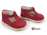 PANTOFI DECUPATI IVIA PG , rosu , din PIELE NATURALĂ