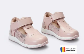 PANTOFI DECUPATI HUSI , roz , din PIELE NATURALA