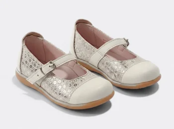 PANTOFI BALERINI DIANA 1805 , bej , din PIELE NATURALA