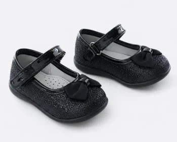 PANTOFI BALERINI gliter , negru
