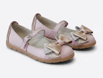 PANTOFI BALERINI 1804TN , fundite , roz , din PIELE NATURALA