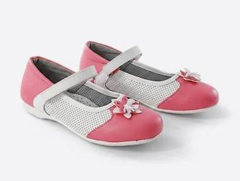 PANTOFI BALERINI APW , alb corai
