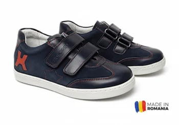 PANTOFI casual HOKIDE 127 , bleumarin , din PIELE NATURALĂ