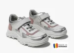 PANTOFI sport HOKIDE 471 , alb , din PIELE NATURALĂ