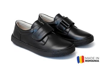 PANTOFI casual HOKIDE , negru , din PIELE NATURALĂ