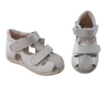 SANDALE HOKIDE 560 , bej , din PIELE NATURALĂ