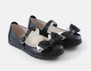 PANTOFI BALERINI 1804-1 , fundiţe , negru , din PIELE NATURALĂ